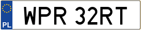 Trailer License Plate